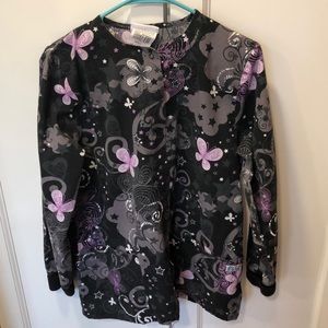 Uniform advantage patterned scrub jacket